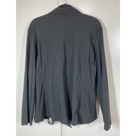 Mossimo Woman Stretch Black Motto Lightweight Zip Up Jacket Size 18W - Picture 4 of 8